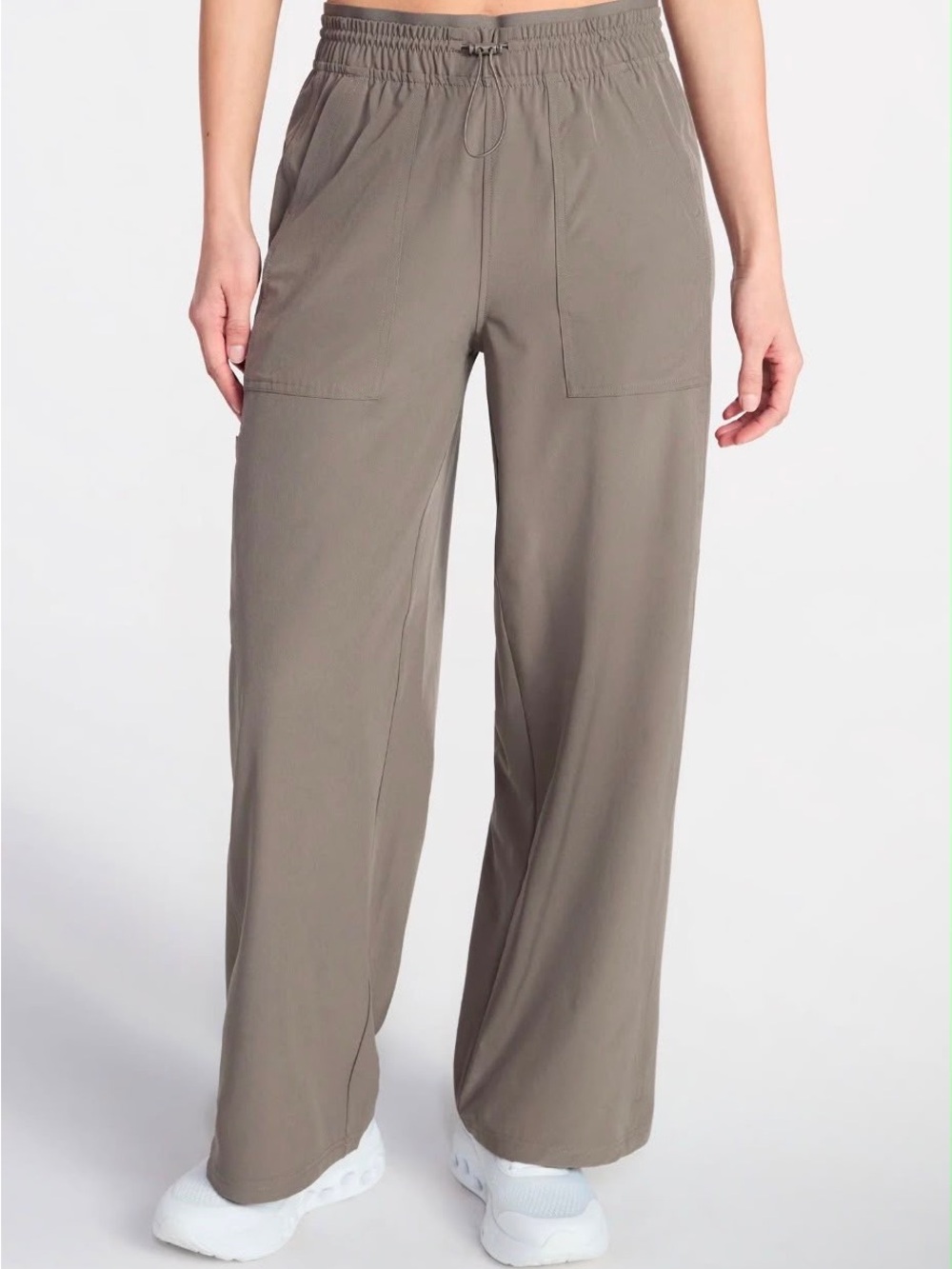 (407)Avia Women's FeatherStretch Woven Wide Leg Pants, Size L 12-14